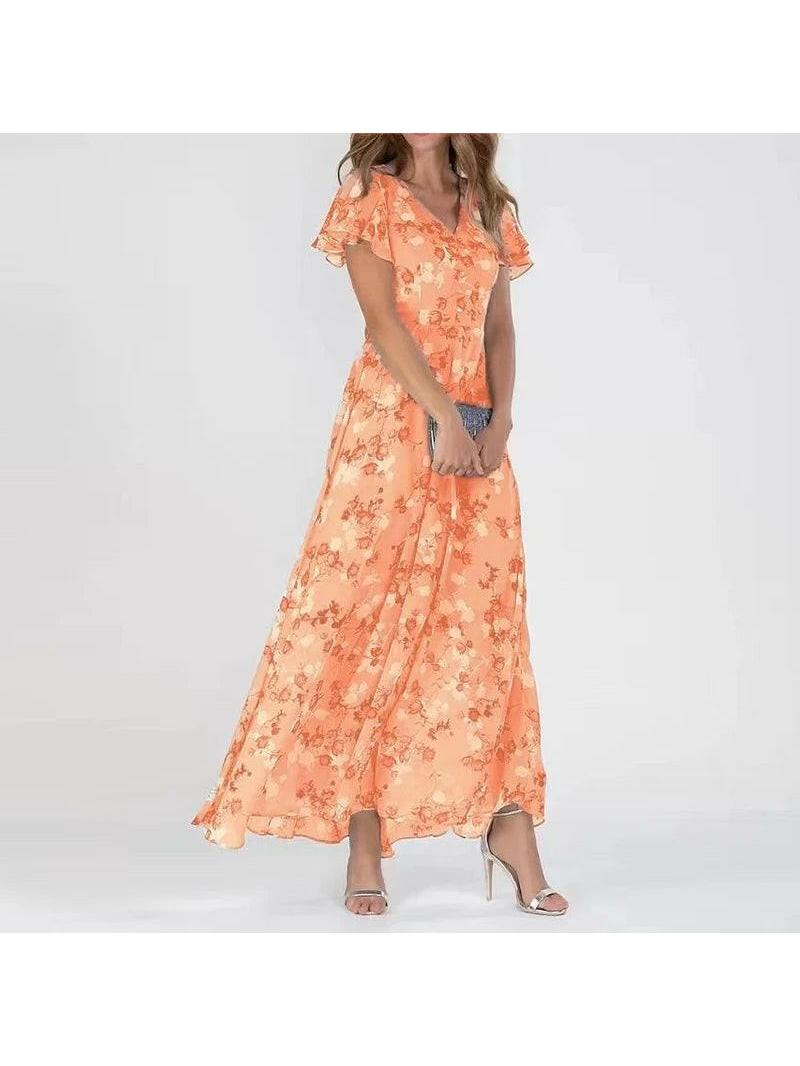 Victoria | Flowing Tummy-Skimming Maxi Dress