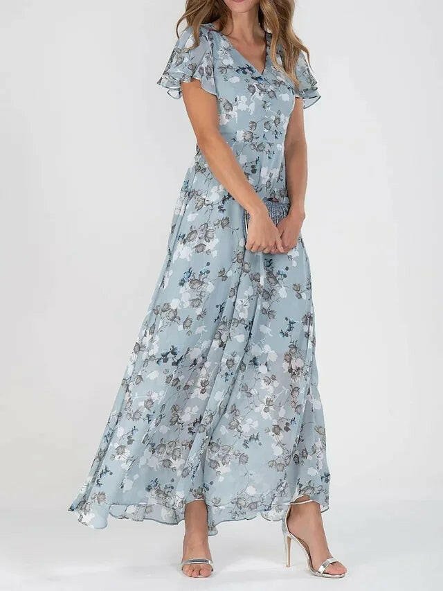 Victoria | Flowing Tummy-Skimming Maxi Dress